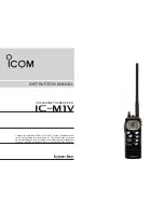 Icom IC-M1V Instruction Manual preview