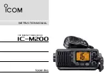 Icom IC-M200 Instruction Manual preview