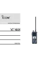 Icom IC-M21 Instruction Manual preview