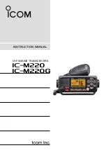 Preview for 1 page of Icom IC-M220 Instruction Manual