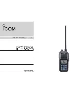 Icom IC-M23 Instruction Manual предпросмотр