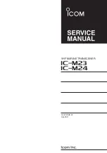 Icom IC-M23 Service Manual preview