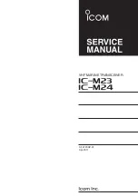 Icom IC-M23 Service Manual предпросмотр