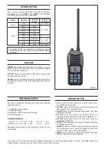 Preview for 2 page of Icom IC-M23 Service Manual