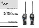 Icom IC-M25 Instruction Manual preview