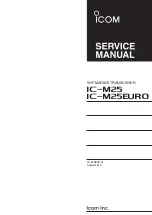 Icom IC-M25 Service Manual preview