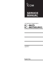 Preview for 1 page of Icom IC-M25 Service Manual