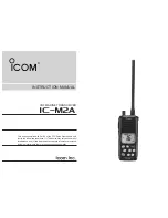 Предварительный просмотр 1 страницы Icom IC-M2A Instruction Manual