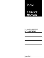 Предварительный просмотр 1 страницы Icom IC-M302 Service Manual