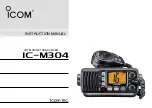 Icom IC-M304 Instruction Manual предпросмотр