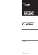 Предварительный просмотр 1 страницы Icom IC-M304 Service Manual