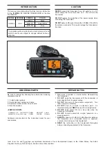 Предварительный просмотр 2 страницы Icom IC-M304 Service Manual