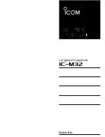 Preview for 1 page of Icom IC-M32 Service Manual