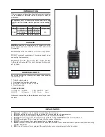 Предварительный просмотр 2 страницы Icom IC-M32 Service Manual