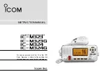 Icom IC-M323 Instruction Manual preview