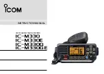 Предварительный просмотр 1 страницы Icom IC-M330 Instruction Manual