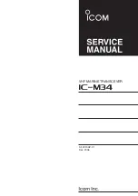 Preview for 1 page of Icom IC-M34 Service Manual