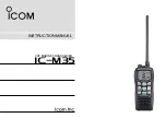 Icom IC-M35 Instruction Manual preview