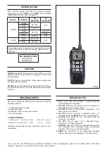 Предварительный просмотр 2 страницы Icom IC-M35 Service Manual