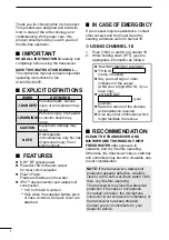 Предварительный просмотр 2 страницы Icom IC-M37 Instruction Manual