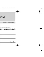 Icom IC-M401EURO Instruction Manual preview