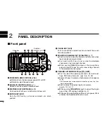 Предварительный просмотр 8 страницы Icom IC-M411 Instruction Manual