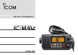 Preview for 1 page of Icom IC-M412 Instruction Manual