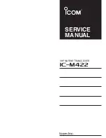 Preview for 1 page of Icom IC-M422 Service Manual