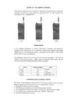 Preview for 2 page of Icom IC-M4A Service Manual