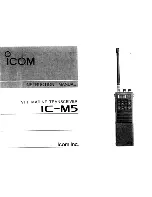 Icom IC-M5 Instruction Manual preview