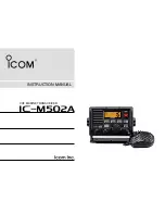 Предварительный просмотр 1 страницы Icom IC-M502A Instruction Manual