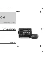 Icom IC-M503 Insrtuction Manual preview