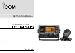 Preview for 1 page of Icom IC-M505 Instruction Manual