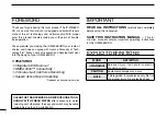 Preview for 2 page of Icom IC-M506EURO Instruction Manual