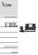 Icom IC-M510 Instruction Manual preview