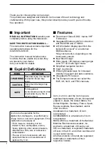 Предварительный просмотр 2 страницы Icom IC-M510 Instruction Manual