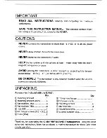 Preview for 2 page of Icom IC-M57 Instruction Manual