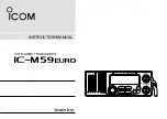 Preview for 1 page of Icom IC-M59euro Instruction Manual