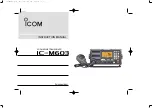 Предварительный просмотр 1 страницы Icom IC-M603 Instruction Manual