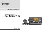 Icom IC-M604A Instruction Manual preview