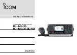 Preview for 1 page of Icom iC-M605 Instruction Manual