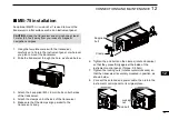 Preview for 107 page of Icom iC-M605 Instruction Manual