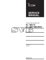 Preview for 1 page of Icom IC-M73 Service Manual