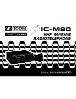 Icom IC-M80 Owner'S Manual preview