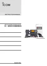 Icom IC-M801GMDSS Instruction Manual preview