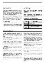 Предварительный просмотр 2 страницы Icom IC-M801GMDSS Instruction Manual