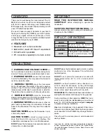 Предварительный просмотр 2 страницы Icom IC-M802 Instruction Manual