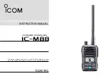 Icom IC-M88 Instruction Manual preview