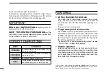 Preview for 2 page of Icom IC-M88 Instruction Manual