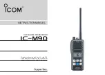 Preview for 1 page of Icom IC-M90 Instruction Manual